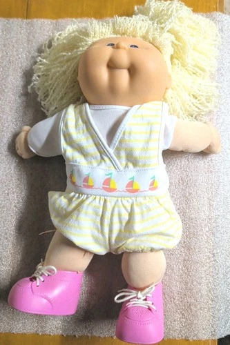 Vintage Cabbage Patch Doll w/Sailboat Outfit