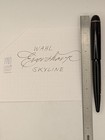 Wahl Eversharp Skyline Black Fountain Pen 14k Gold Nib Restored — photo 2