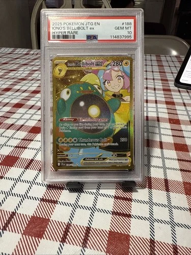 Pokemon 2025 JTG En-Journey Together #188 Iono’s Bellibolt PSA 10