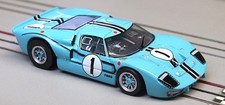 AFX Ford GT40 Mark II Mega G HO Slot Car Turquoise Limited Edition Hopped UP