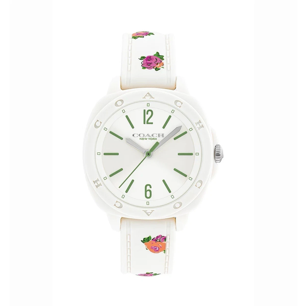 Vintage Y2K Coach Quartz Women 40mm Watch Silicone Strap New Battery Running Coach Watch Vintage - Etsy Israel main image 4