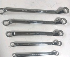 Sears Craftsman Professional 5pc Deep Offset Wrench Set 44349 Sae Full Polish