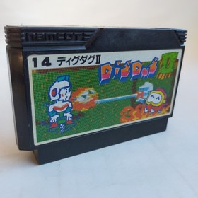 Dig Dug II Namco pre-owned Nintendo Famicom NES Tested
