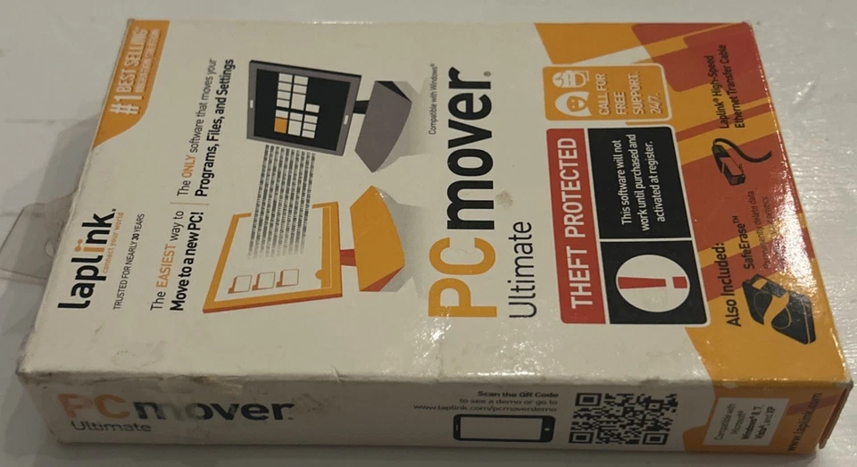 Laplink PCmover Ultimate 1 Use Includes SuperSpeed USB 3.0 Cable (Opened Box) - Image 3 of 4