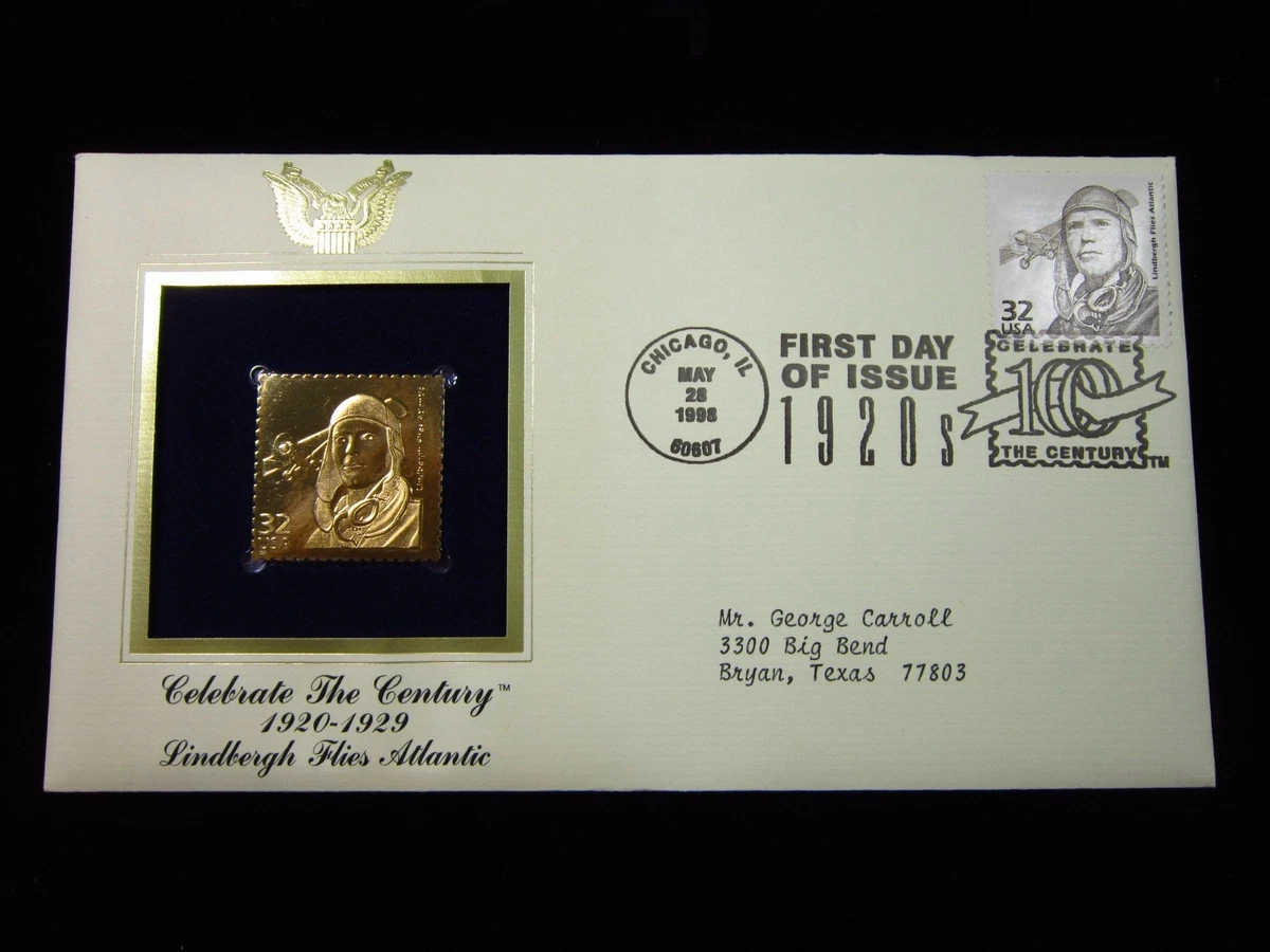 切手32 First Day of Issue United States Gold 32 Cent Denomination Stamps