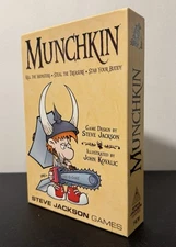 Munchkin Game and Munchkin 2: Unnatural Axe Expansion Pack  -Steve Jackson Games