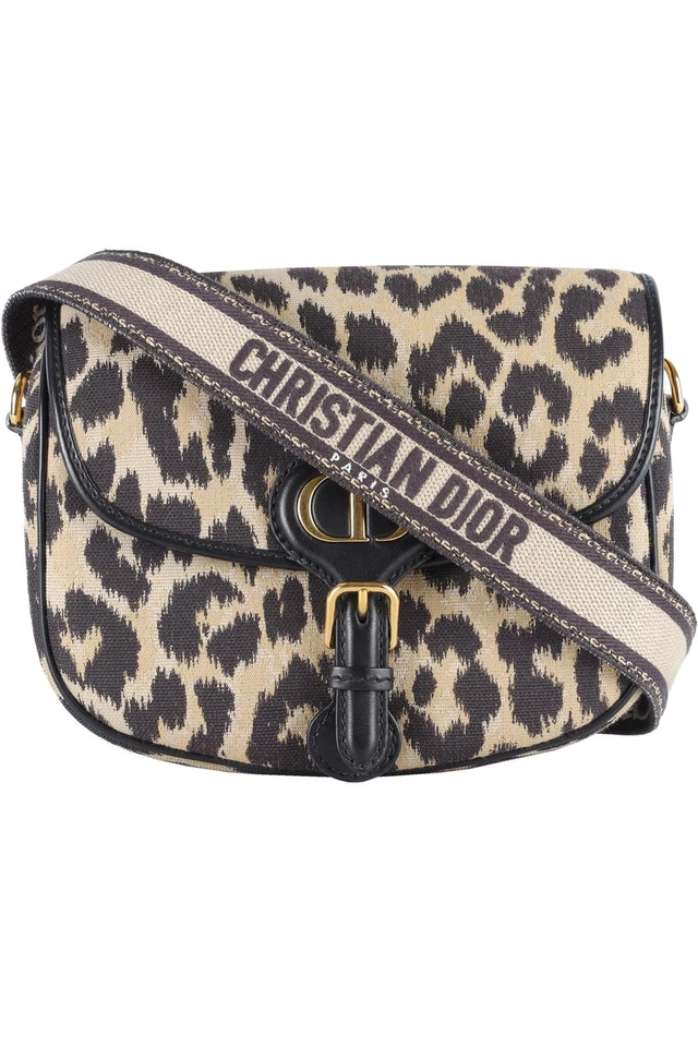 CHRISTIAN DIOR BLACK 2022 BOBBY MEDIUM CANVAS SHOULDER BAG