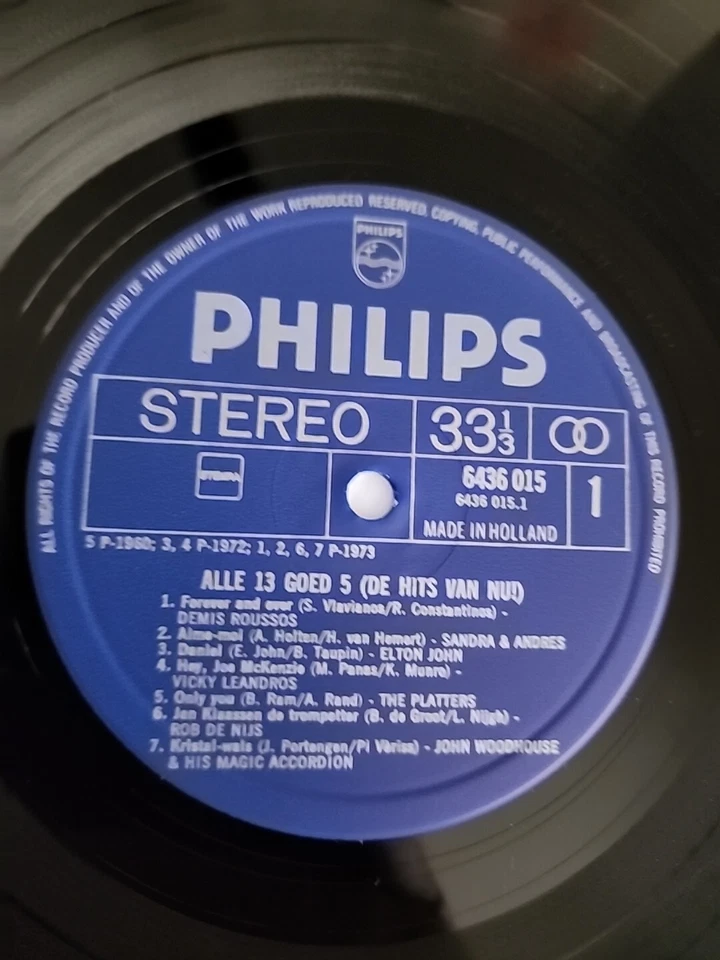 Alle 13 Goed! 5 (De Hits Van Nu!) NM vinyl Philips 6436 015 - Image 2 of 4