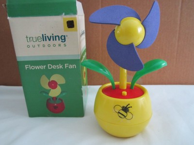 New Flower Pot Fan Purple Portable Desk Fan Trueliving Battery