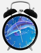 Dolphin Alarm Desk Clock 3.75" Home or Office Decor Y59 Nice For Gift