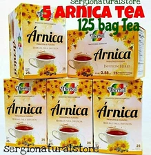 5 Packs ARNICA TEA / TE DE ARNICA Infusion 125 bags 0.3 oz each Therbal