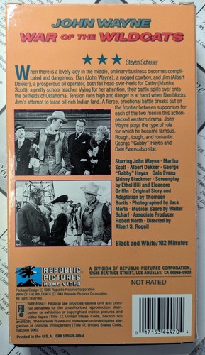 7 - VHS Classic movie Collection, the oldies, All Starring JOHN WAYNE - Picture 12 of 16