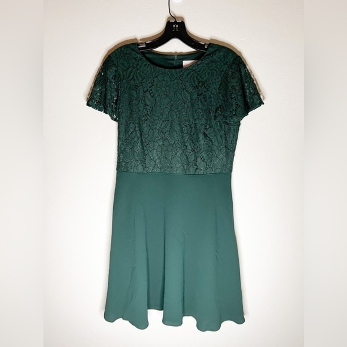 Emerald Green Hunter Green Skater Dress Add Some Glam Emerald Green Satin  Tie-Back Skater Dress
