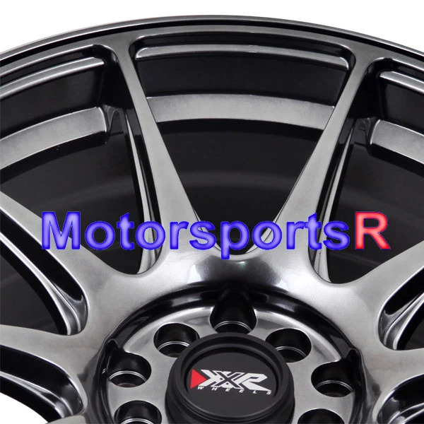 XXR 527 18x8 +42 Chromium Black Rims Concave Wheels 5x112 16 17 18 Volkswagen CC - Imagem 3 de 4