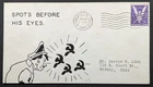 Vintage 1944 German Leader Spots Military World War 2 Original Art Envelope
