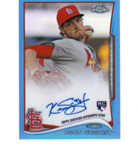 Kevin Siegrist 2014 Topps Chrome Rookie Autograph Blue Refractor #81 RC /199