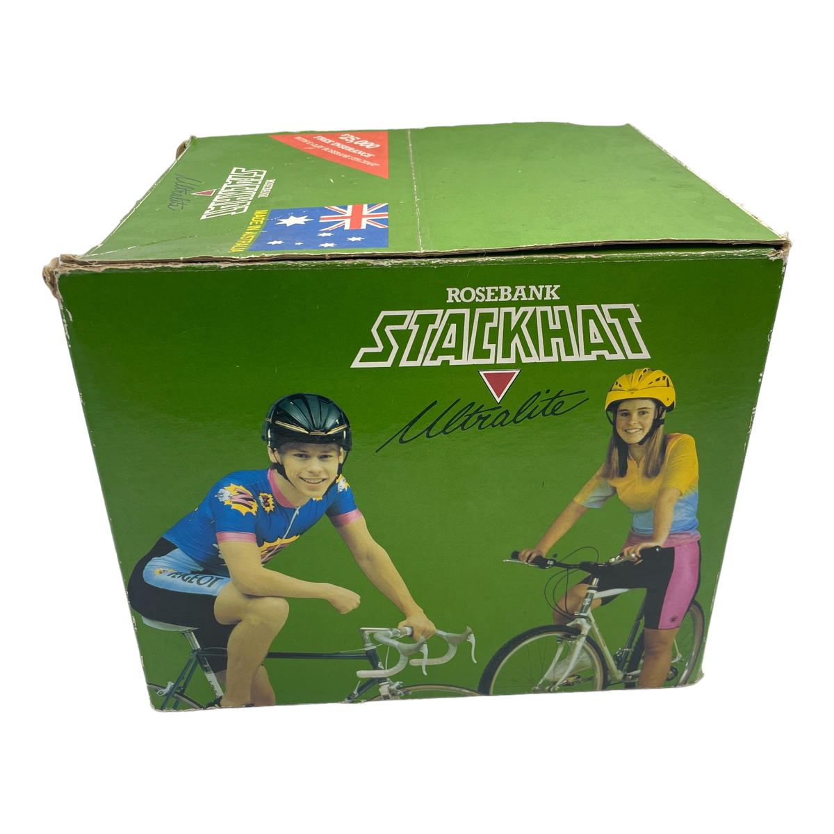 Vintage Rosebank Stackhat Ultralite Black BMX SKATE Helmet