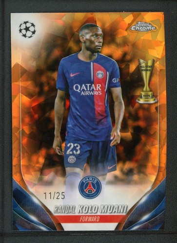 2024 RANDAL KOLO MUANI 11/25 TOPPS CHROME UEFA CHAMPIONS LEAGUE ICE ORANGE