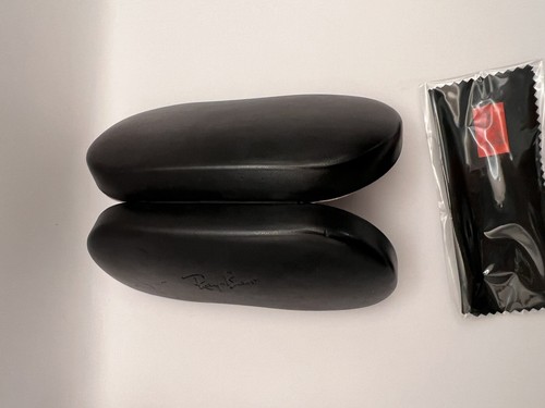 Black RAY-BAN Hard Case Sunglasses Eyeglasses Original New Cloth Protective - Picture 5 of 9