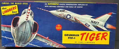 Lindberg 1:48 Grumman F11F-1 Tiger Vintage Model Airplane Kit 531-98, Complete