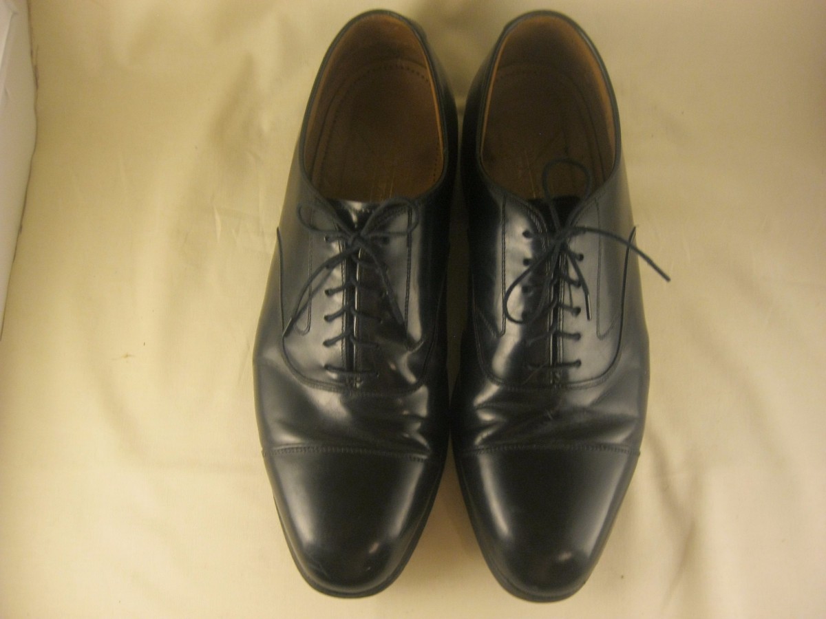 Johnston Murphy Optima Black Leather Cap Toe Dress Oxfords  display picture 2