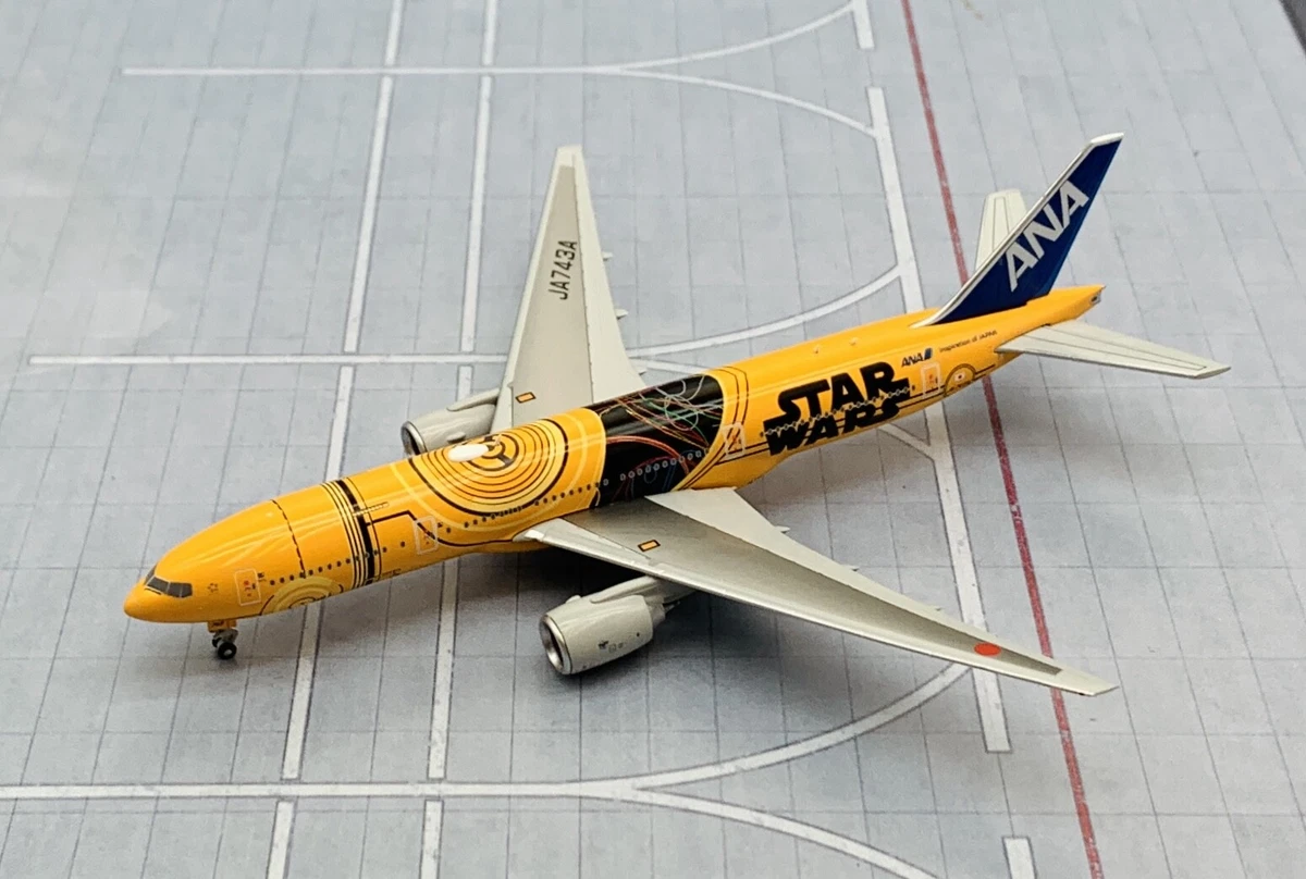 JC Wings 1/400 ANA All Nippon Airways Boeing 777-200ER C-3PO JA743A metal  model