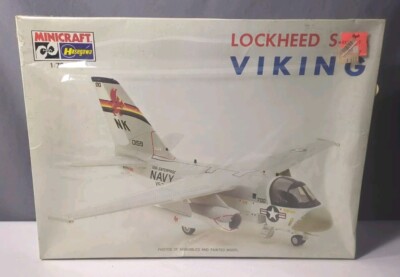 1/72 HASEGAWA / MINICRAFT Lockheed S-3A Viking #1142 NIPW.  Factory Sealed 