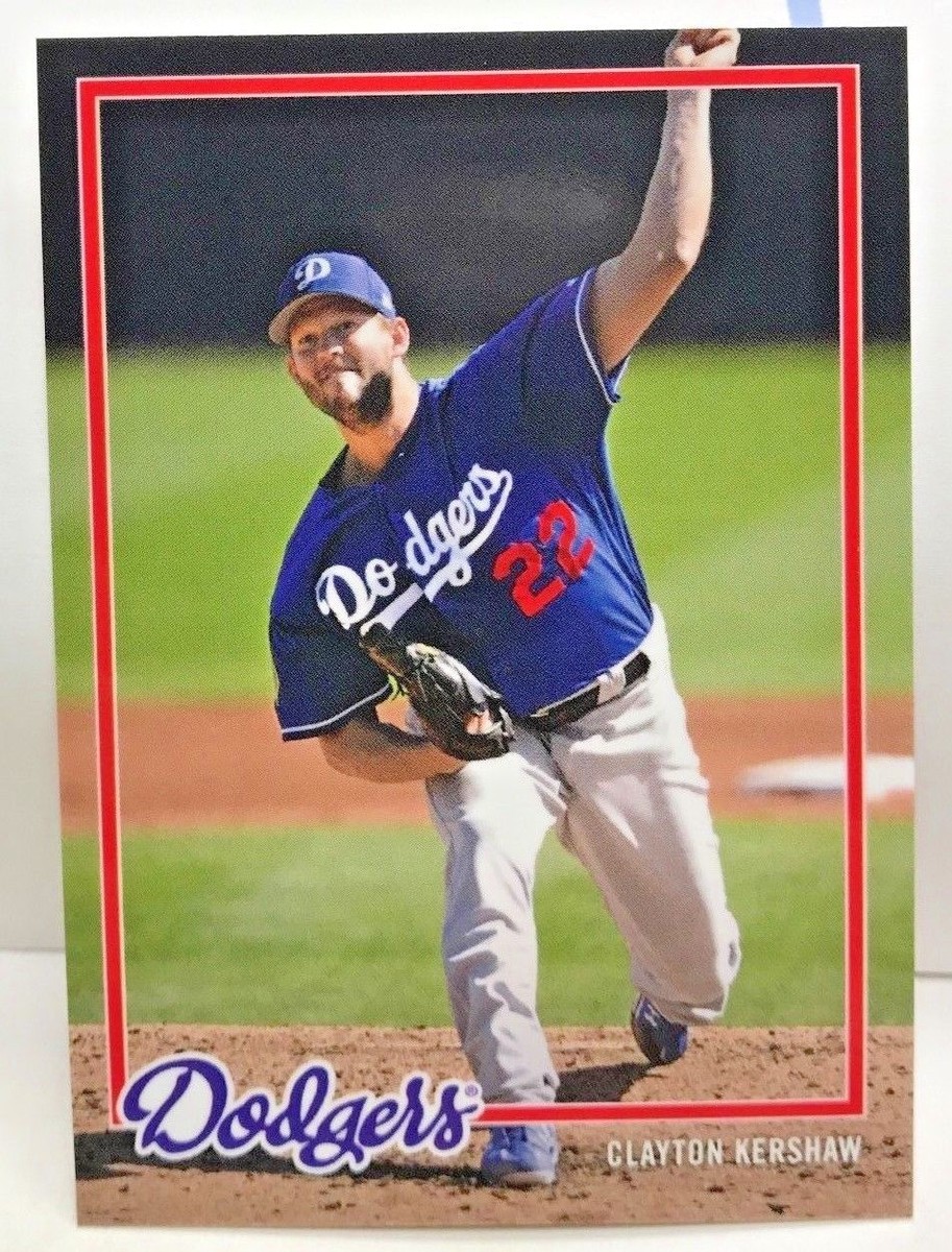 Clayton Kershaw 2018 Topps On Demand Inspired By '78 1978 #8 SP