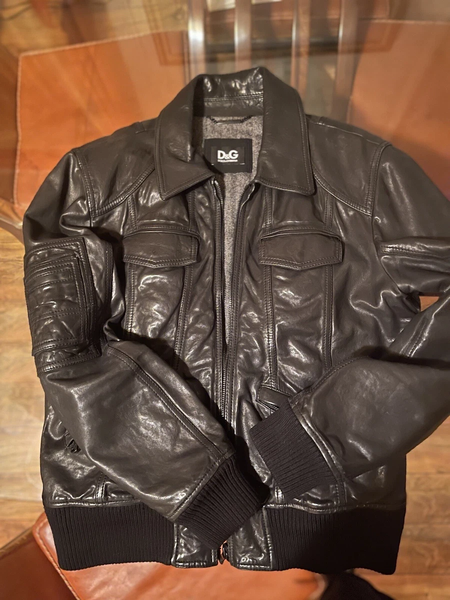 dolce gabbana leather jacket eBay