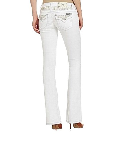 Jean Femme Miss Me Boot Cut Taille 26x34 - Denim Bleu Moyen, Neuf Avec Étiquette, Coupe Medium Rise