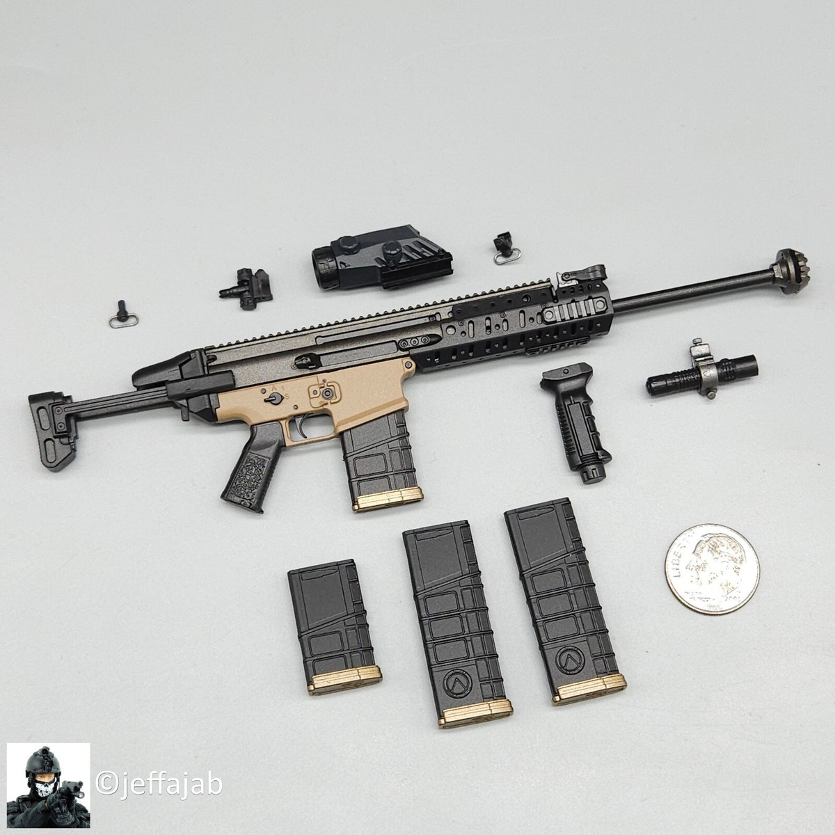 1:6 Easy & Simple PMC Field Recce SCAR H Rifle Set for 12