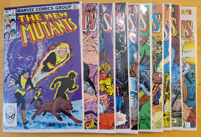 The New Mutants Comic Lot   #1 (1983), #88 91, #93 97 (1990)