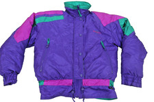 1980’s/90’s Purple Edelweiss Skiwear Nylon/quilted Ski Jacket Women's Medium Cf