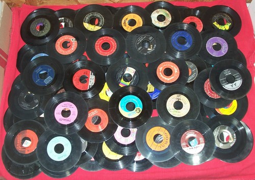 Big Lot of 45 RPM Records Singles 7