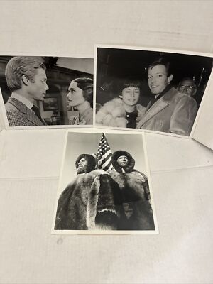 Richard Chamberlain-orginal Photo Lot Of Three Great Photos-With Faye ￼Dunaway