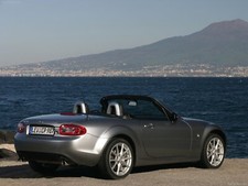 Cars mazda silver mx Desk Mat Stitched