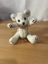 Bear land White Jointed Plush Bear Pre Owned
