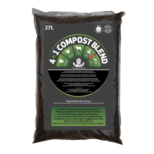 4+1 Compost Blend (Insect Frass - Rock Minerals + More - 8L / 27L)