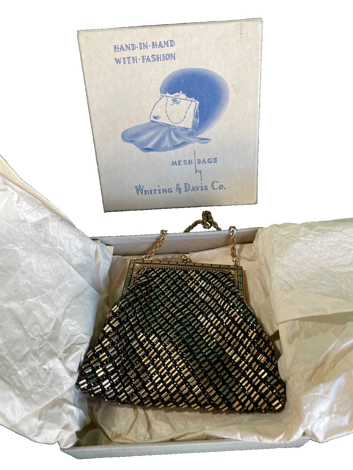 Whiting and Davis 1940s Vintage Evening Bags (WWII)