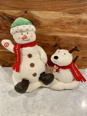 2004 Hallmark Jingle Pals Snowman Dog Animated Musical