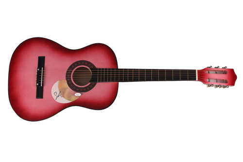SHAWN MENDES SIGNED AUTOGRAMM FULL SIZE PINK AKUSTIKGITARRE - ILLUMINATE MIT JSA - Bild 2 von 2