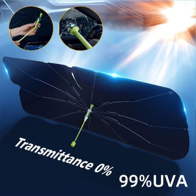 Car Windshield Sun Shade Foldable Umbrella Front Window Cover Visor Umbrella