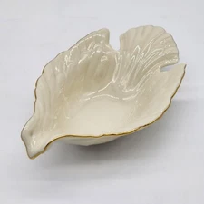 Lenox Dove Dish Open Candy Dish Hand Decorated 24k Gold Trim Made in USA