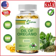 Oregano Essential Oil Immune Booster 4000mg Softgels ORGANIC Therapeutic Grade