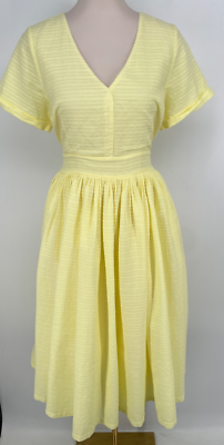 Mod Cloth women size 14 Fabulous Fit & Flare Midi Shirt Dress butter yellow | eBay Mod Cloth women size 14 Fabulous Fit & Flare Midi Shirt Dress butter yellow | eBay