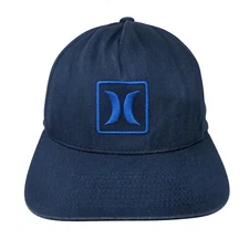 Hurley Snapback Hat Blue One Size Adjustable Embroidered The Classics Yupoong