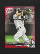 2017 Bowman Tetsuto Yamada Red 70th Anniversary Parallel BP56 Yakult Swallows
