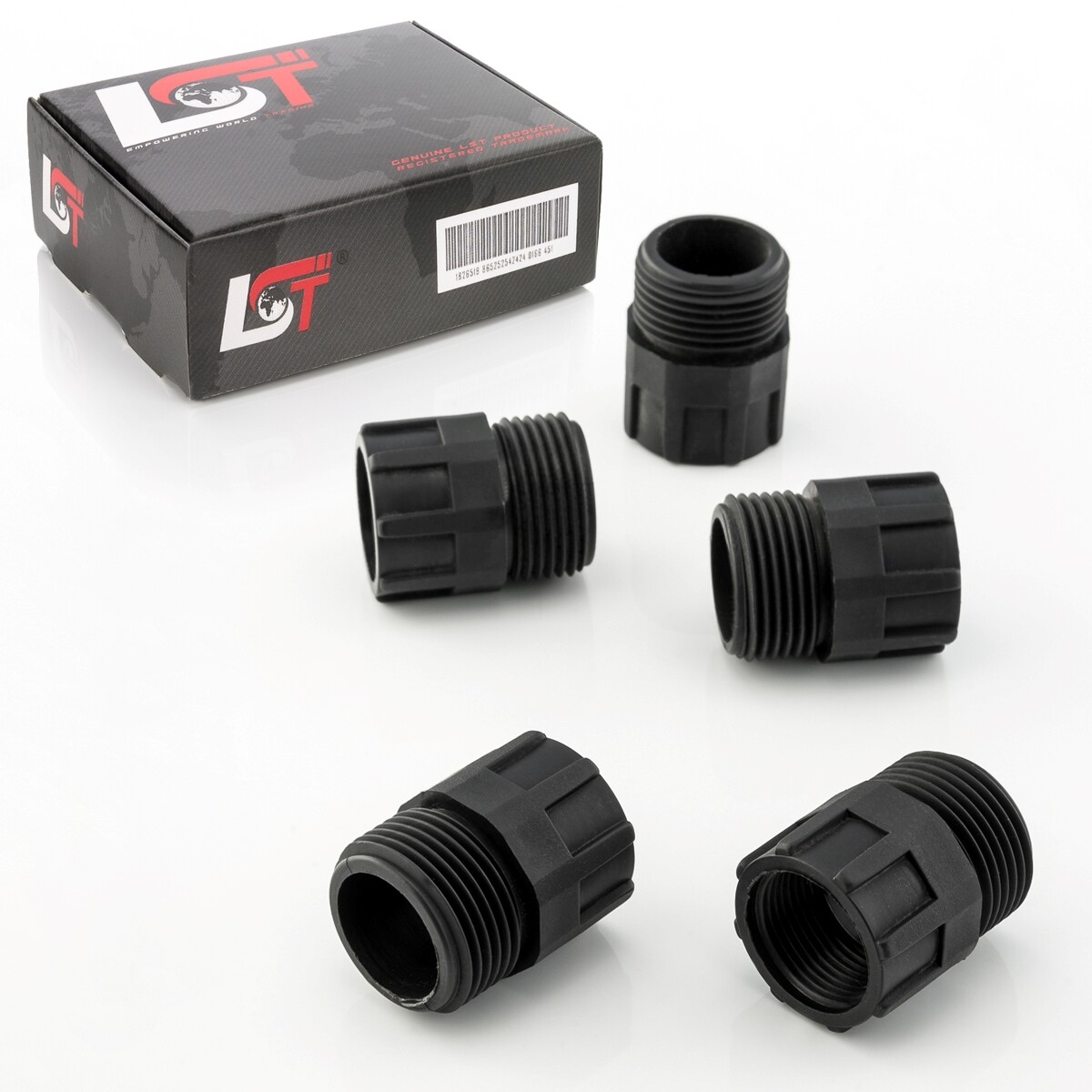 5x Connector Coupling Screw System Reducer Reduction PE Pipe 3/4"" x 1""