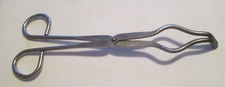 VINTAGE Small 9" Furnace STAINLESS Crucible Tongs USA Pouring Copper Silver