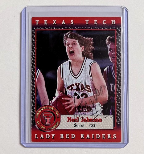 Noel Johnson 1992-93 United Supermarket Texas Tech Lady Red Raiders Auto NCAA
